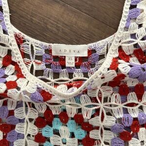 Adiva Multicolor Crochet Top